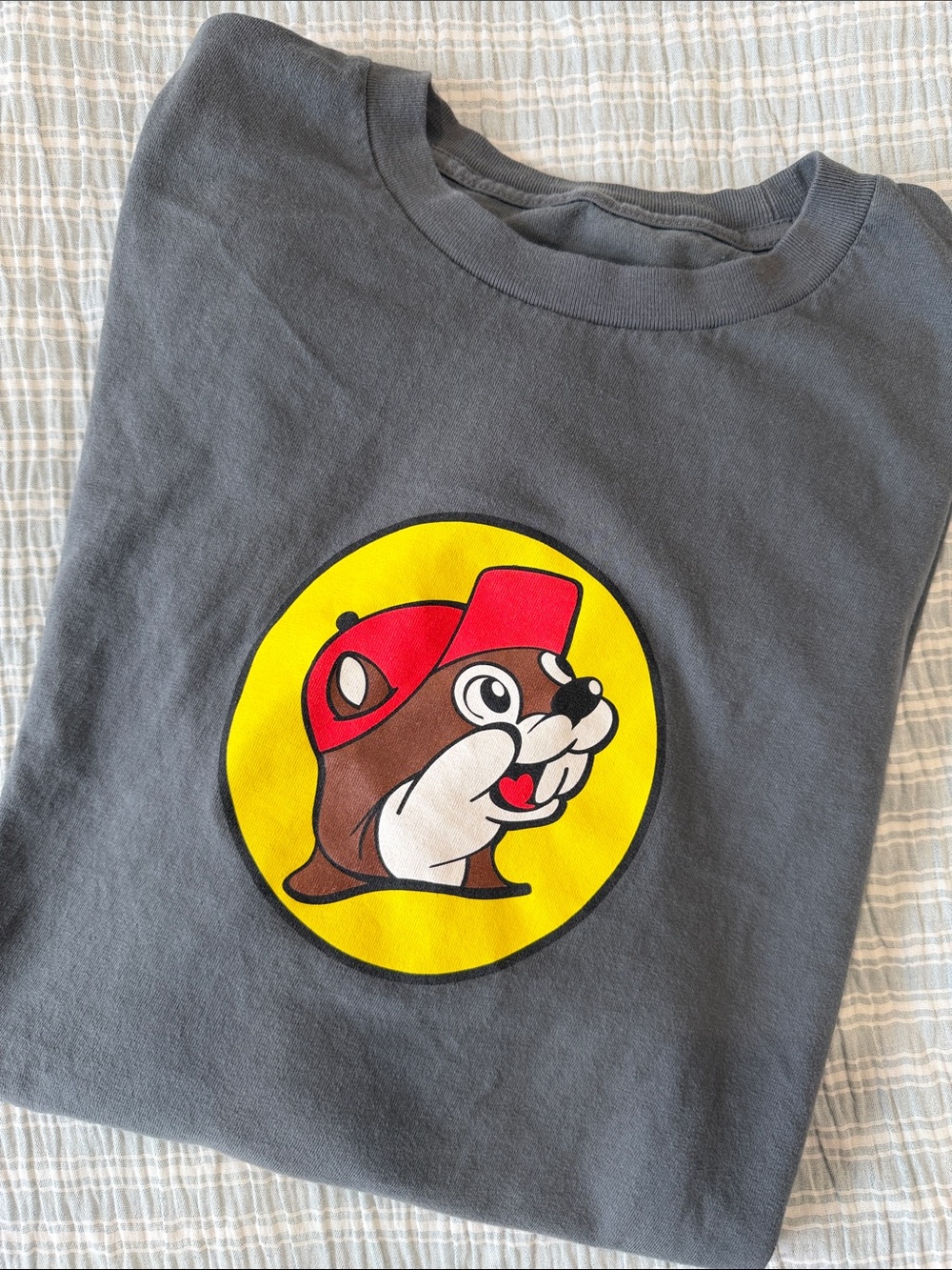 Buc-ee’s Men’s Size L Gray Long-Sleeve Tee